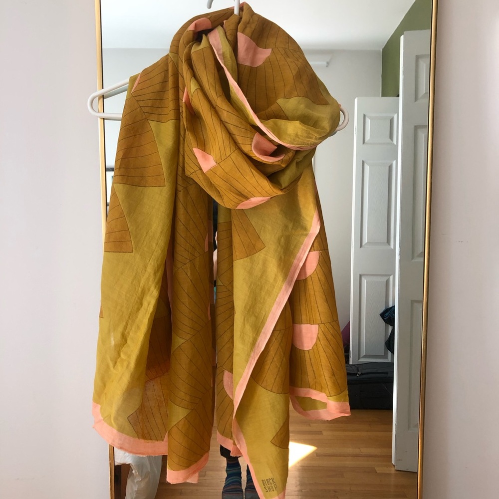 Blockshop textiles parasol scarf in honey